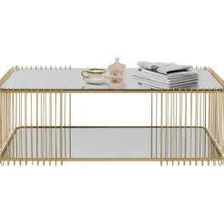 KARE Design Table basse Wire Double laiton 120x60cm><noscript><img width=