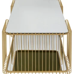 KARE Design Table basse Wire Double laiton 120x60cm><noscript><img width=