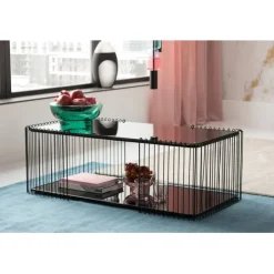KARE Design Table basse Wire Double noir 120x60cm><noscript><img width=
