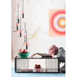 KARE Design Table basse Wire Double noir 120x60cm><noscript><img width=