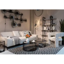 KARE Design Table basse Wire Double noir (2/Set)><noscript><img width=