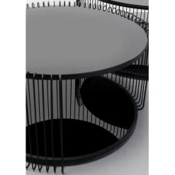 KARE Design Table basse Wire Double noir (2/Set)><noscript><img width=