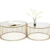 KARE Design Table basse Wire laiton (2/Set)> Meubles
