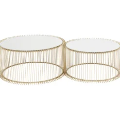 KARE Design Table basse Wire laiton (2/Set)><noscript><img width=