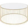KARE Design Table basse Wire Uno laiton Ø80cm> Meubles