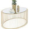 KARE Design Table basse Wire Uno laiton 60x90cm> Meubles