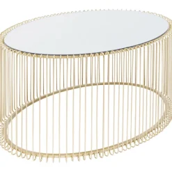 KARE Design Table basse Wire Uno laiton 60x90cm><noscript><img width=