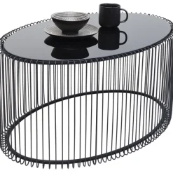 KARE Design Table basse Wire Uno noir 60x90cm> Meubles