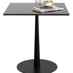 KARE Design Table bistrot Capri noir 70x70cm> Meubles