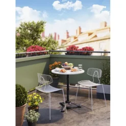 KARE Design Table bistrot Kaffeehaus blanc Ø60><noscript><img width=