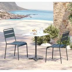 KARE Design Table bistrot Kaffeehaus blanc 60x60cm> Meubles