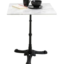 KARE Design Table bistrot Kaffeehaus blanc 60x60cm><noscript><img width=