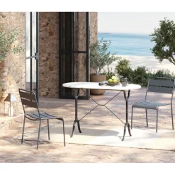 KARE Design Table bistrot Kaffeehaus blanc 120x60cm> Meubles