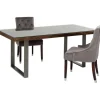 KARE Design Table Conley acier brut 180x90> Meubles