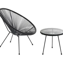 KARE Design Table d appoint Acapulco Mono noir><noscript><img width=