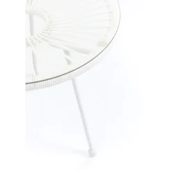 KARE Design Table d appoint Acapulco blanc><noscript><img width=