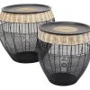 KARE Design Table d appoint African Drums (2/Set)> Meubles