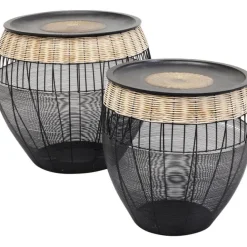 KARE Design Table d appoint African Drums (2/Set)> Meubles