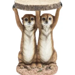 KARE Design Table d appoint Animal Meerkat Sisters Ø33cm> Meubles