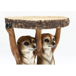 KARE Design Table d appoint Animal Meerkat Sisters Ø33cm><noscript><img width=