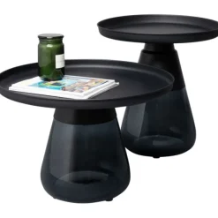 KARE Design Table d appoint Bottiglia fumé Ø 60cm><noscript><img width=