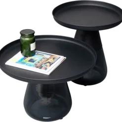 KARE Design Table d appoint Bottiglia fumé Ø50cm><noscript><img width=