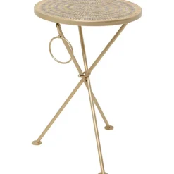 KARE Design Table d appoint Clack Mosaic marron Ø35cm> Meubles