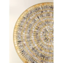 KARE Design Table d appoint Clack Mosaic marron Ø35cm><noscript><img width=