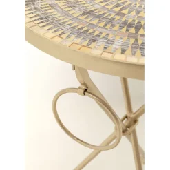 KARE Design Table d appoint Clack Mosaic marron Ø35cm><noscript><img width=