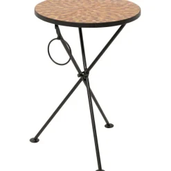 KARE Design Table d appoint Clack Mosaic orange Ø35cm> Meubles