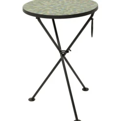 KARE Design Table d appoint Clack Mosaic vert bleu Ø35cm> Meubles