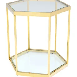 KARE Design Table d appoint Comb doré 55> Meubles