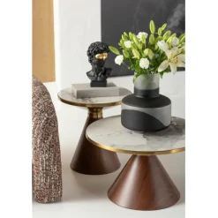 KARE Design Table d appoint Cono Ceramique Ø50cm> Meubles