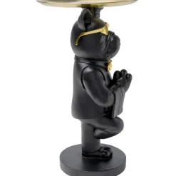 KARE Design Table d appoint Cool Bulldog Tray noir 34x55cm><noscript><img width=