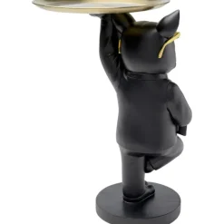 KARE Design Table d appoint Cool Bulldog Tray noir 34x55cm><noscript><img width=
