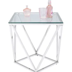 KARE Design Table d appoint Cristallo Chrome 50x50cm><noscript><img width=