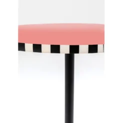 KARE Design Table d appoint Domero Checkers rouge Ø40cm><noscript><img width=
