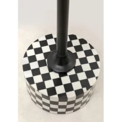 KARE Design Table d appoint Domero Chess noir blanc Ø25cm><noscript><img width=
