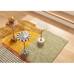 KARE Design Table d appoint Domero Cirque laiton blanc Ø25cm><noscript><img width=