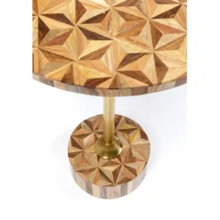KARE Design Table d appoint Domero Geo laiton Ø40cm><noscript><img width=