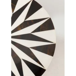 KARE Design Table d appoint Domero Star noir blanc Ø25cm><noscript><img width=