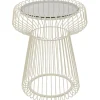 KARE Design Table d appoint Lisboa Greige Ø38cm> Meubles