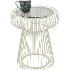 KARE Design Table d appoint Lisboa Greige Ø38cm><noscript><img width=