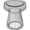 KARE Design Table d appoint Lisboa noir Ø38cm> Meubles