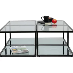 KARE Design Table d appoint Quadro noir 50x50cm><noscript><img width=
