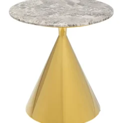 KARE Design Table d appoint Rita doré Ø50cm> Meubles