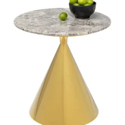 KARE Design Table d appoint Rita doré Ø50cm><noscript><img width=