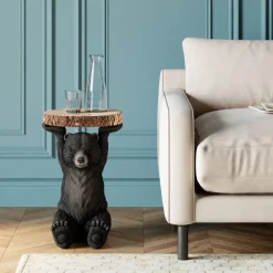 KARE Design Table d´appoint Animal Bear Ø33cm><noscript><img width=