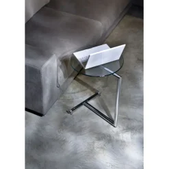 KARE Design Table d´appoint Easy Living transparente Ø46cm><noscript><img width=