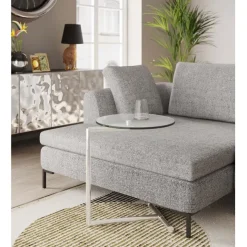 KARE Design Table d´appoint Easy Living transparente Ø46cm><noscript><img width=